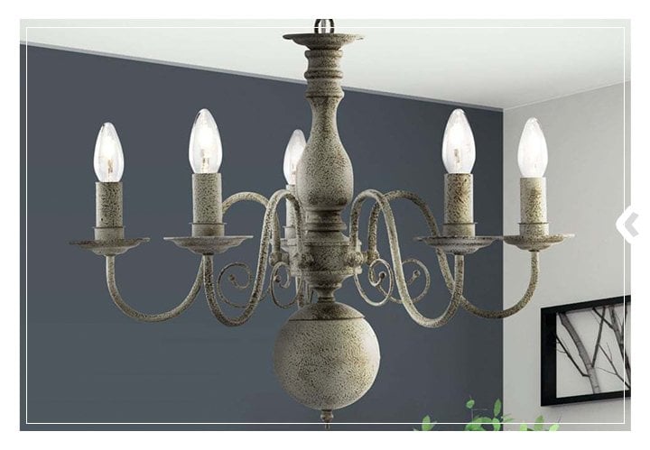 Hanging chandelier candelabra 