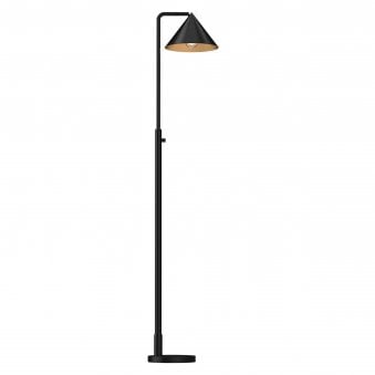 Remyck Floor Lamp with Dimmer Switch in Matte Black