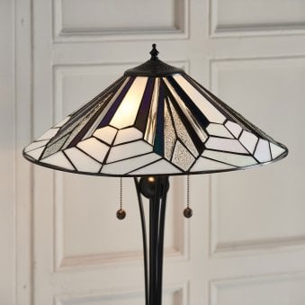 Astoria Tiffany Glass Switched Floor Lamp