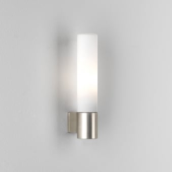 Bari IP44 Bathroom Wall Light in Matt Nickel