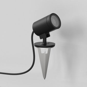 Bayville IP65 Textured Black Adjustable 4.4w LED 12v Spike Spotlight