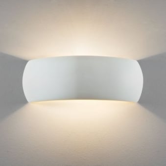 Milo 400 White Ceramic Wall Light