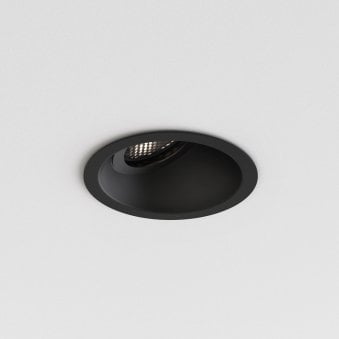 Minima Slimline 25 Fire-Rated IP65 Downlight in Matt Black