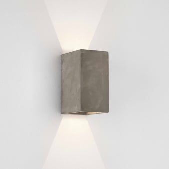 Oslo 160 LED IP65 Exterior Wall Light in Concrete