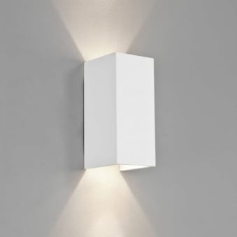 Parma 210 White Plaster Wall Light