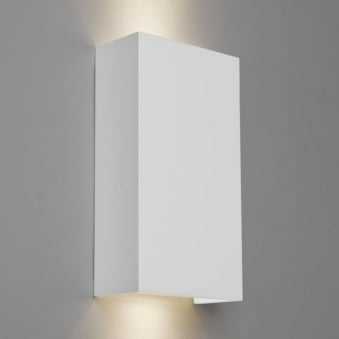 Pella 190 White Plaster Wall Light
