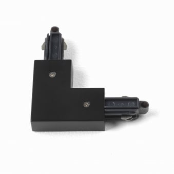Track Lighting Right Connector in Black