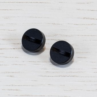 A Pair of Replacemmt Coin Caps For Switches in Black