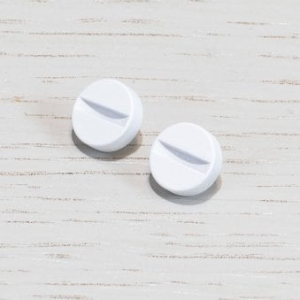 A Pair of Replacemmt Coin Caps For Switches in White