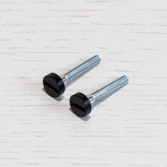 A Pair of Replacemmt Coin Caps with Screws For Switches in Black