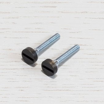 A Pair of Replacemmt Coin Caps with Screws For Switches in Smoked Bronze