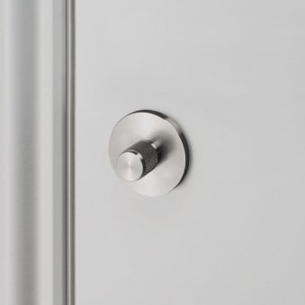 Knurled Thumb Turn Lock In Steel