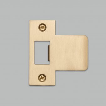 T Shaped Strike Plate in Brass for 75mm Doors