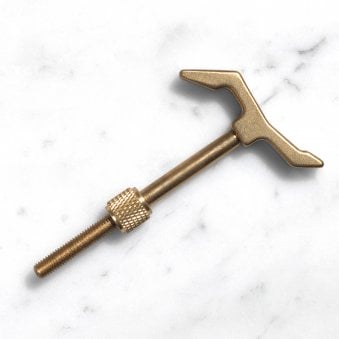The Hook Cast in Solid Brass