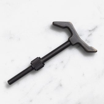 The Hook Cast in Solid Brass with Smoked Bronze Finish