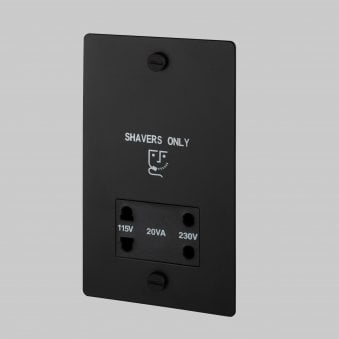 Shaver Socket in Black