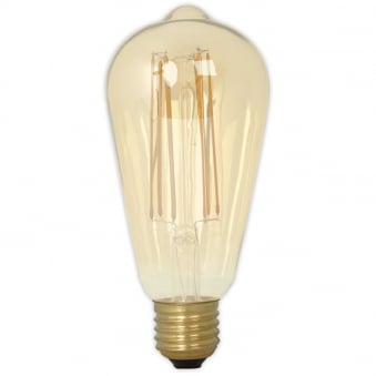 E27 Rustic Dimmable Extra Warm White Gold Pear Shaped LED 3.5W 2100k 250lm