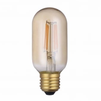 E27 Vintage Amber Dimmable Extra Warm White LED 110mm Tube 4W 1800K 250lm