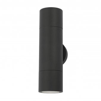 Ortega IP65 Exterior Twin Wall Light In Matt Black