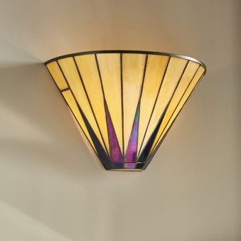 Dark Star Tiffany Glass Wall Light