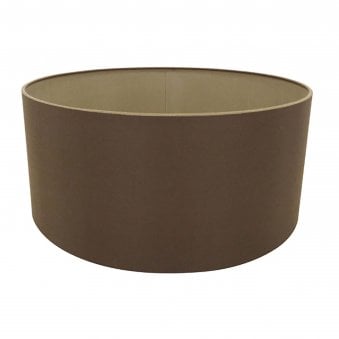 Sigma 40cm Chocolate Drum Shade With Grecian Bronze Lining