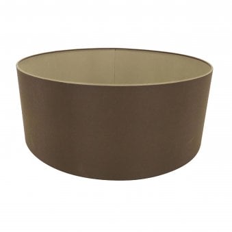 Sigma 50cm Chocolate Drum Shade With Grecian Bronze Lining