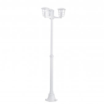 Aloria White IP44 Exterior Cast Aluminium Post Light