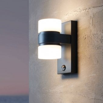 Atollari Exterior PIR Wall Light in Anthracite