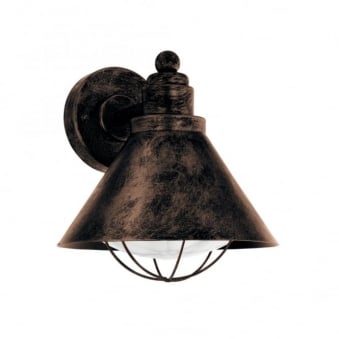 Barrosela Galvanised Steel IP44 Exterior Light in Antique Copper