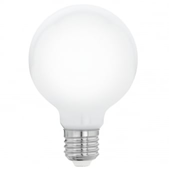 E27 Warm White Opal 80mm LED Globe 7W 2700K 806lm