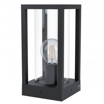 Cascinetta IP54 Exterior Pedestal Light in Black