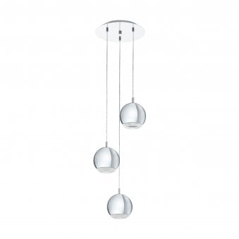 Conessa Three Drop Pendant in Chrome