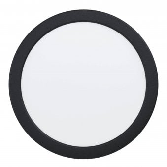 Connect Z Tuneable White Fueva IP44 216mm Downlight in Black