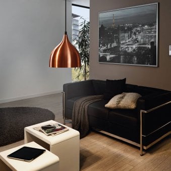 Coretto Coppery Steel Small Pendant Light