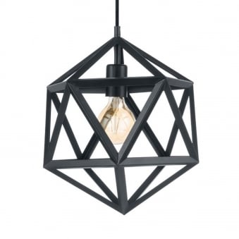 Embleton Black Geometric Pendant