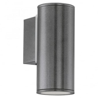 Riga IP44 Exterior Down Wall Light in Anthracite
