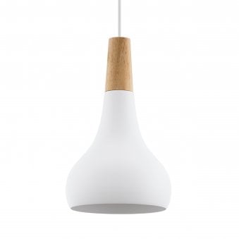 Sabinar Small Steel Pendant Light in White