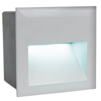 Zimba Exterior LED IP65 Square Recessed  Wall Light