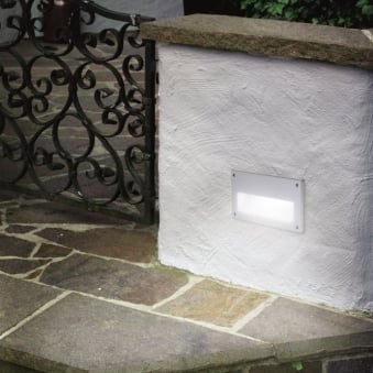 Zimba IP44 Exterior Low Level Recessed Brick Wall Light