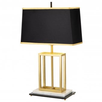 Atlas Table Lamp In Brushed Brass