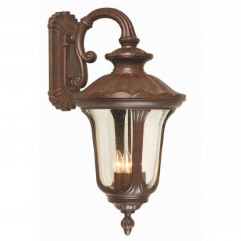 Chicago Large Down Wall Lantern Rusty Bronze Patina
