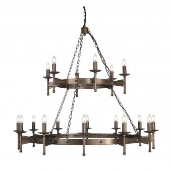 Cromwell Medieval Style 18 Light Chandelier