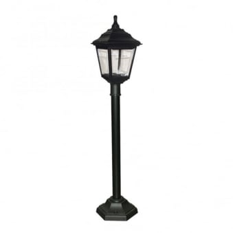 Kerry 4 Sided Coastal Pillar Light in Black