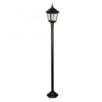 Kinsale 6 Sided Weatherproof Post Light in Black