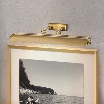 Winchfield Large Adjustable Picture Light in Aged Brass