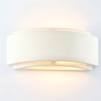 Gianna Unglazed Ceramic White Wall Light