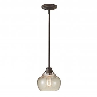 Urban Renewal Mini Pendant in Rustic Iron