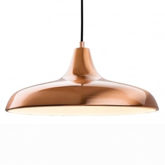 Curtis Slimline Pendant in a Brushed Copper Finish