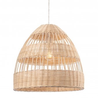 Natural Rattan Rural Pendant Light