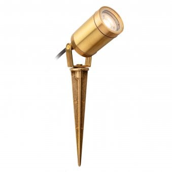Nautic Solid Brass IP64 Coastal Ground Spike Light